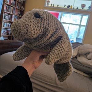 Handmade Crochet Manatee Plush